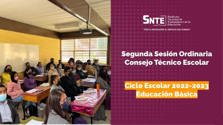Segunda Sesión Ordinaria - Consejo Técnico Escolar - SNTE