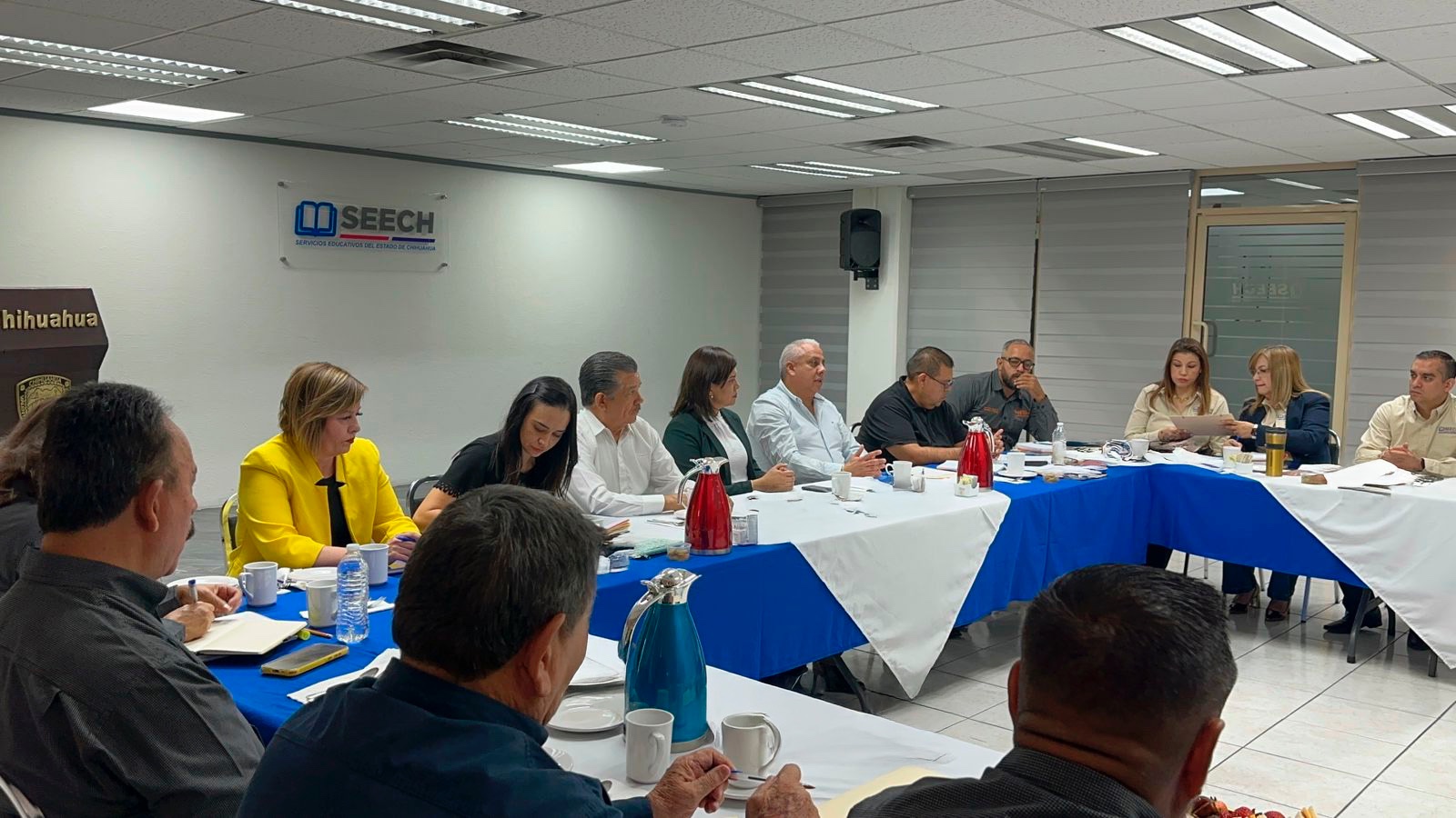 Sección 8, SEECH y USICAMM refuerzan coordinación para atender temas administrativos del sector educativo