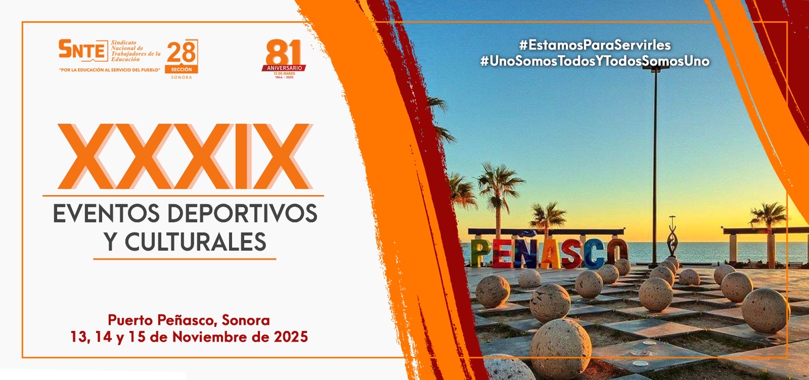 Convocatoria de los XXXIX Eventos Deportivos y Culturales de la Sección 28 del SNTE